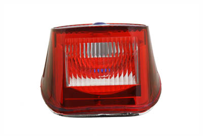 Tail Lamp Lens Red w/ Blue Dot for Harley 1999-03 Big Twins & XL