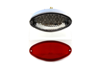 Chrome Cateye Stepped Design Tail Lamp