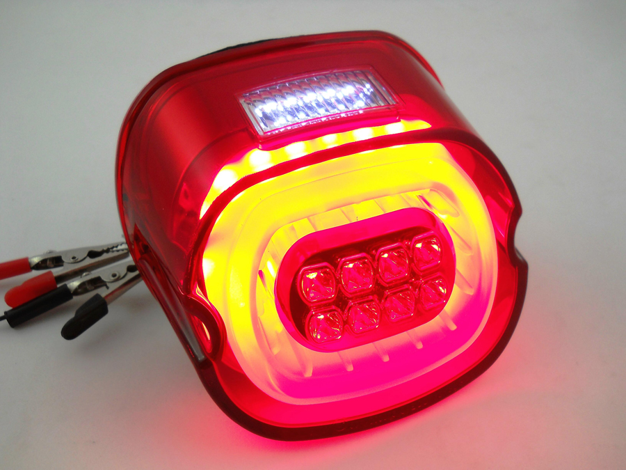 Lay Down LED Tail Lamp Red for 1999-UP Models