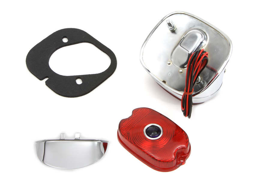 Chrome 1955 Style Tail Lamp Kit for 1955-1972 FL & XL
