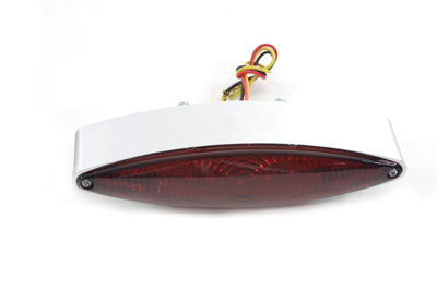 Chrome Snake Eye Style LED Tail Lamp for Harley and Custom