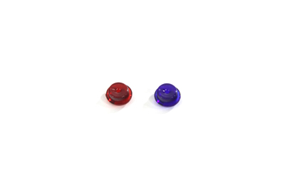 Red and Blue Indicator Lens Set for Harley and Custom