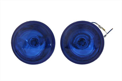 Police Dark Blue Spot Lamp Bulb Set for 4-1/2 inch spotlamps