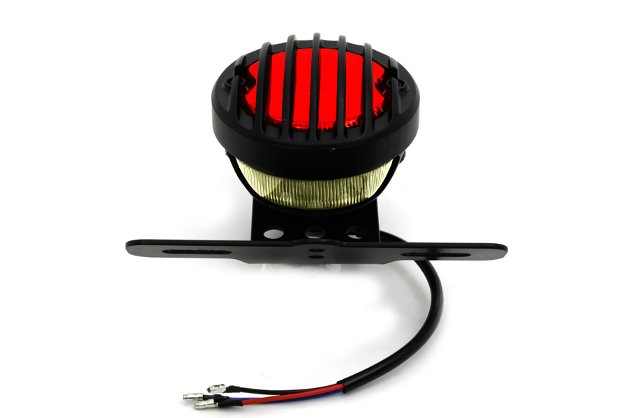 Round Tail Lamp Assembly Black for All Models
