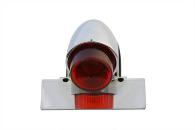 Chrome Sparto Tail Lamp with Bulb for Harley Custom