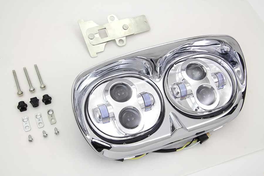 FLTR 2004-2013 Black Dual LED Headlamp Unit