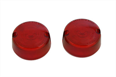 Turn Signal Lens Set Red for Harley FXR, FXD & XL 1986-UP