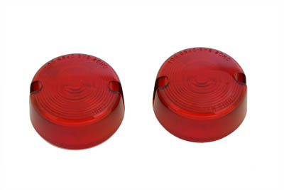 Turn Signal Lens Set Red for Harley FXR, FXD & XL 1986-UP