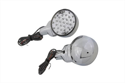 LED Turn Signal Set Rear Clear Lens for 1986-UP Big Twins