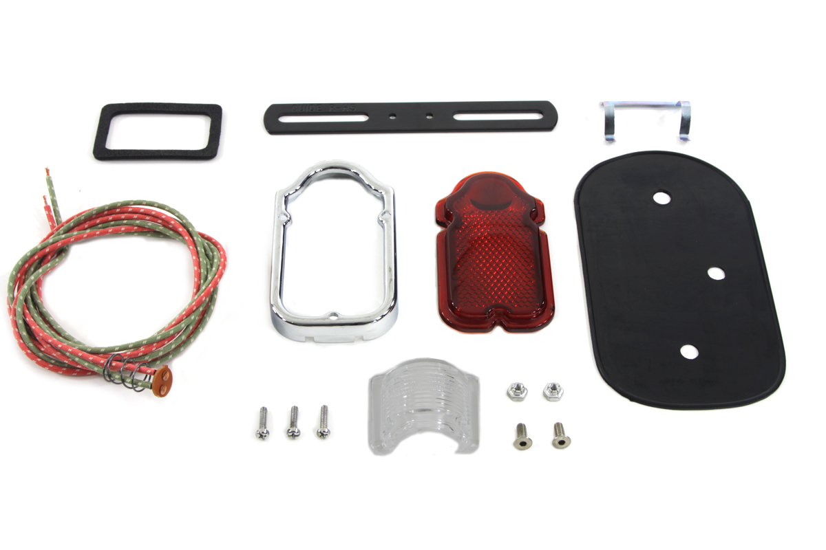 Tombstone Tail Light Parts Kit for FL 1947-1954 Big Twins