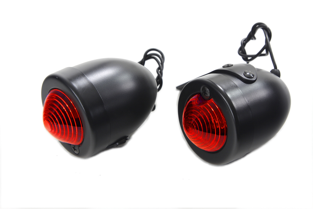 Black Replica Red Bullet Marker Lamp Set