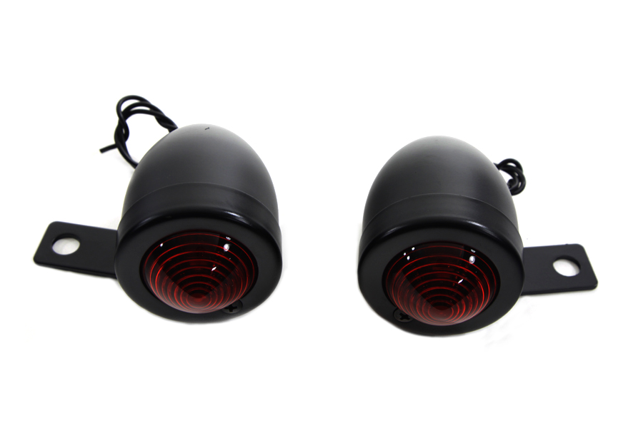 Black Replica Red Bullet Marker Lamp Set