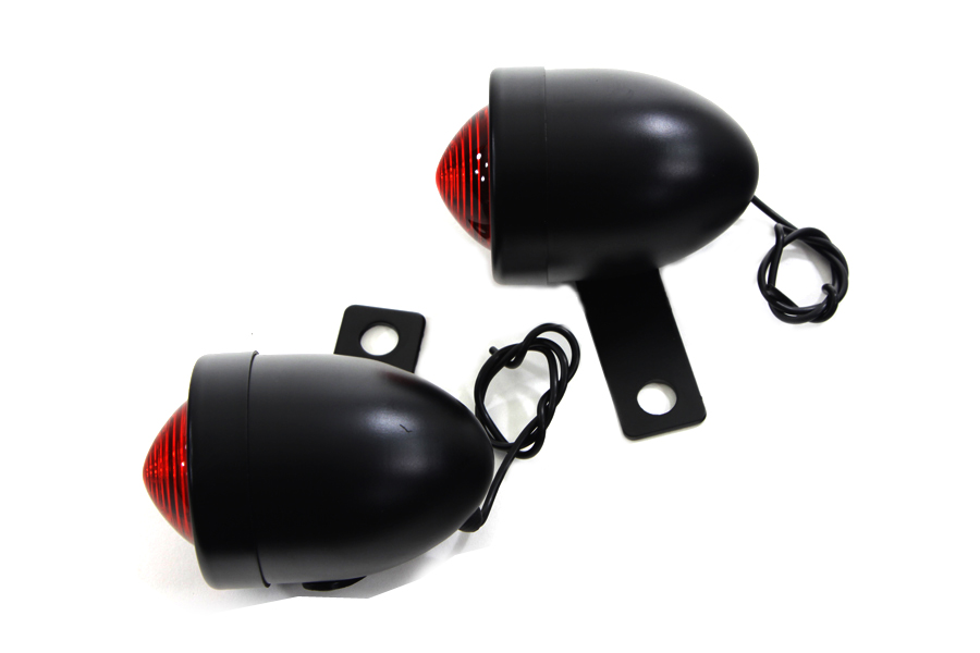 Black Replica Red Bullet Marker Lamp Set