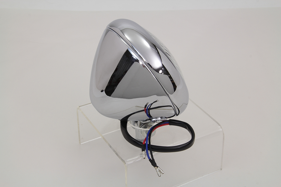 Chrome 4-1/2" Spotlamp Assembly with Wide Bezel