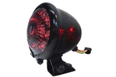 Round LED Tail Lamp with Smoked Lens for Harley Big Twins