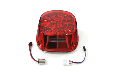 Lay Down Tail Lamp Assembly Red LED 1999-UP Big Twin & XL