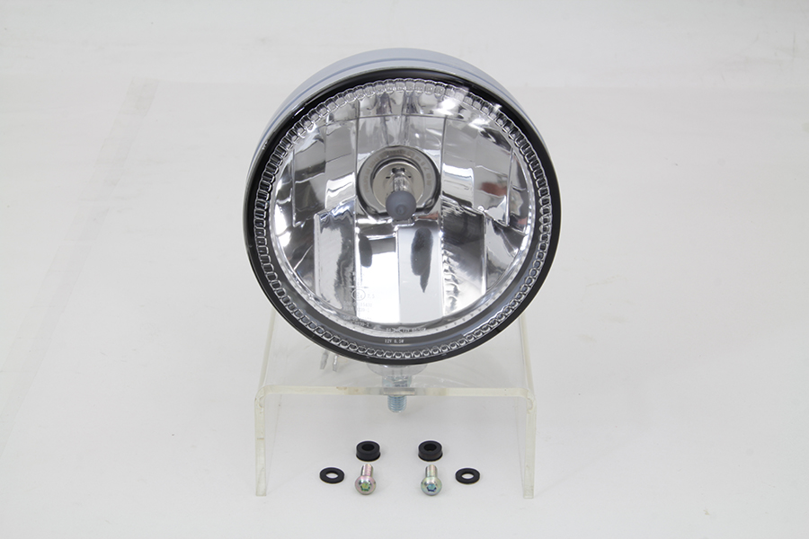 5-3/4" LED Headlamp Unit Chrome, 60/55 Watt H-4 Bulb