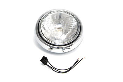 7" Sealed Beam Headlamp Assembly Kit for Harley FL 1960-1984