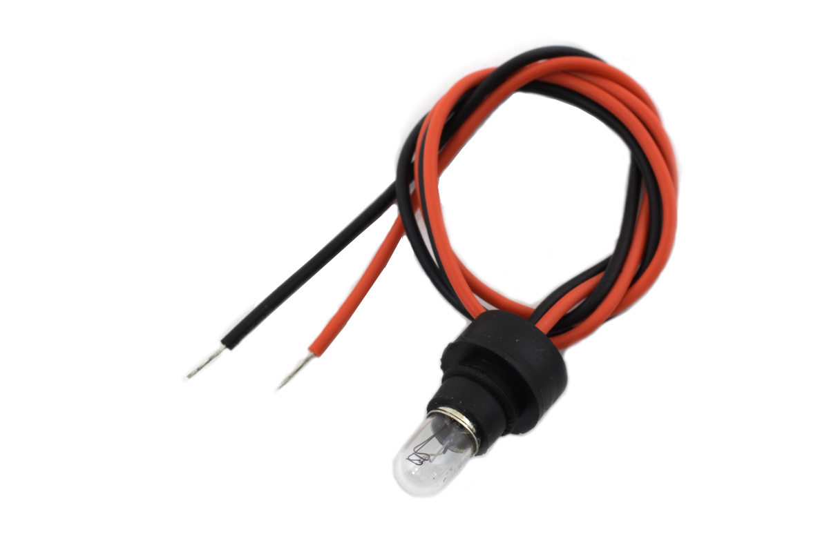 Indicator Lamp Socket for 60mm Speedometer and Tachometer Black