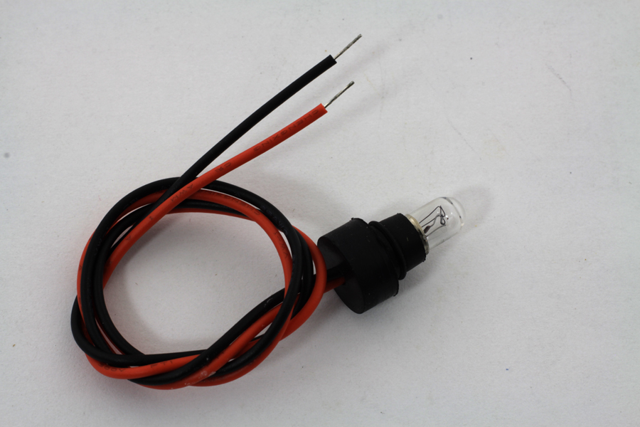 Indicator Lamp Socket for 60mm Speedometer and Tachometer Black