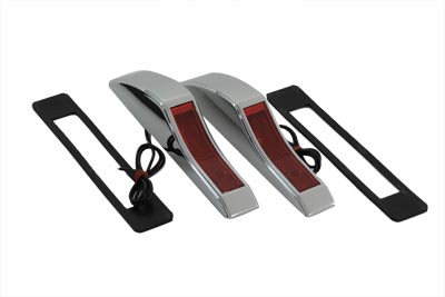 Marker Lamp Set Red Single Filament for Harley and Custom
