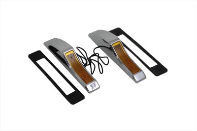 Marker Lamp Set Amber Single Filament for Harley and Custom