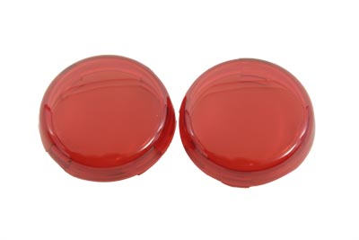 Turn Signal Lens Set Red for Harley FXSTD 2000-UP Softail Duece
