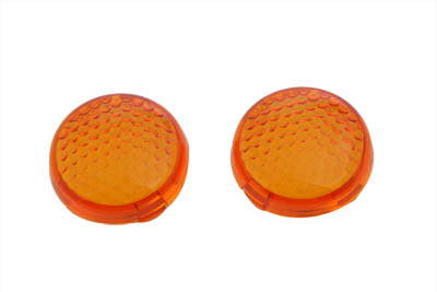 Turn Signal Lens Set Torpedo Style Amber for FXSTD 2000-07 Duece