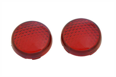 Turn Signal Lens Set Torpedo Style Red for FXSTD 2000-07 Duece