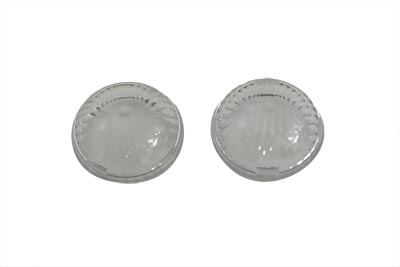 Turn Signal Lens Set Clear for LED Bullet Turn Signals