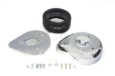 Chrome S&S Air Cleaner Assembly for Harley Super B & L Carb