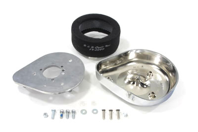 Chrome S&S Air Cleaner Assembly for Harley Super B & L Carb