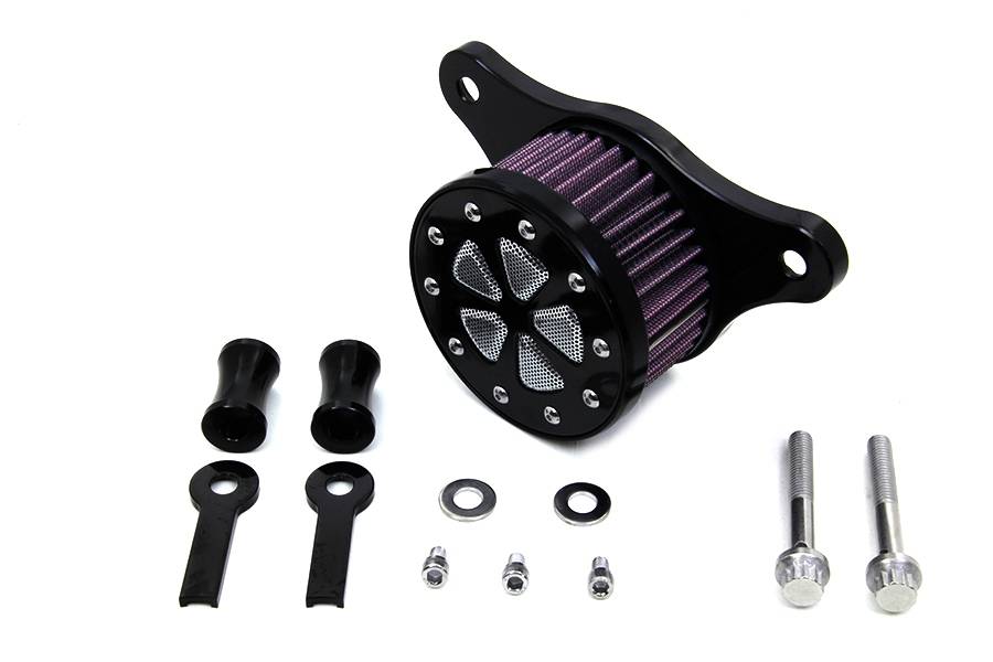 Wyatt Gatling Air Cleaner Kit Chrome 5 Spoke for 2000-UP Big Twins