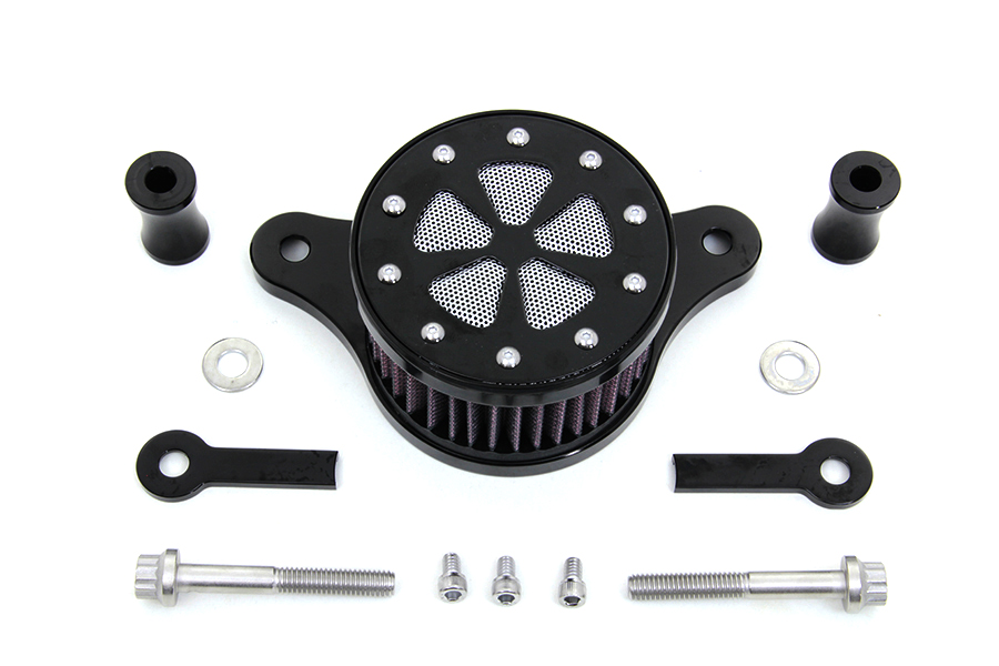 Wyatt Gatling Air Cleaner Kit Chrome 5 Spoke for 2000-UP Big Twins