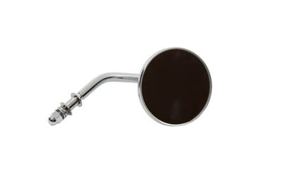 Chrome 3" Round Mini Mirror with Stock Stem for Harley Custom