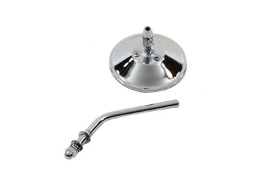 Chrome Round 4 inch Mirror with Stud for Harley & Customs