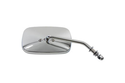 Chrome Rectangle Convex Right Side Mirror for Harley Custom