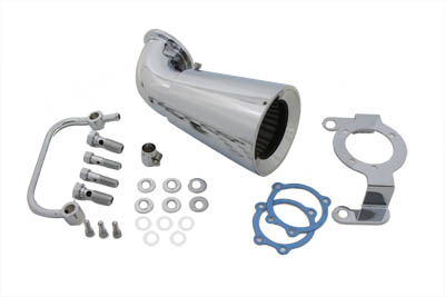 Curved Chrome Billet Air Cleaner Breather Kit Harley 1993-2007