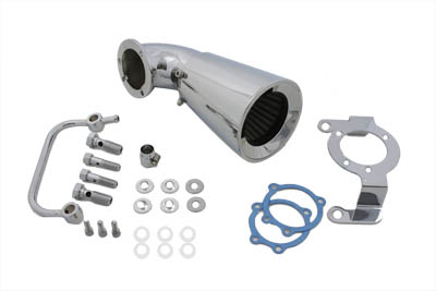 Curved Chrome Billet Air Cleaner Breather Kit Harley 1993-2007