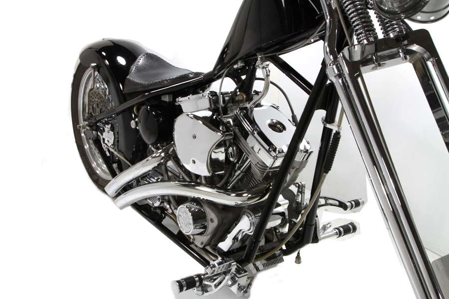 Chrome Short Mount Scoop Air Cleaner for Harley w/ S&S E CARBS