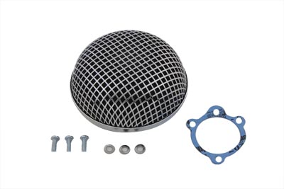 Chrome Round Mesh Air Cleaner for 1972-84 Harley Big Twin & XL