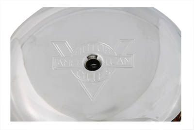 Chrome 7 in. Air Cleaner w/ V-logo for 1972-89 Harley Big Twin & XL