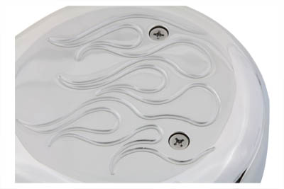Chrome Flame Tear Drop Air Cleaner & filter for Harley Stock CV Carb