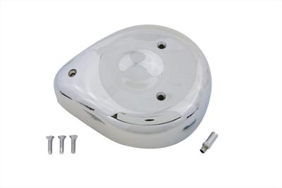 Chrome Smooth Tear Drop Bendix-Keihin Air Cleaner For Harley