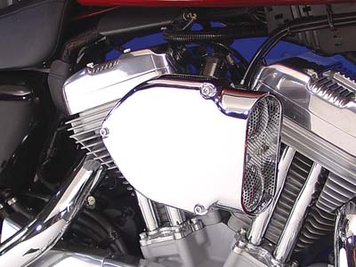 Chrome V-Charger Air Cleaner Kit for 1991-up Harley XL Sportster