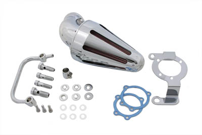 Chrome Spike Air Cleaner Breather Kit for Harley 1993-2007