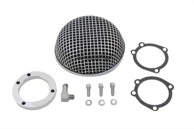 Round Mesh 5.5 in. Chrome Air Cleaner for 1988-UP Big Twins & XL