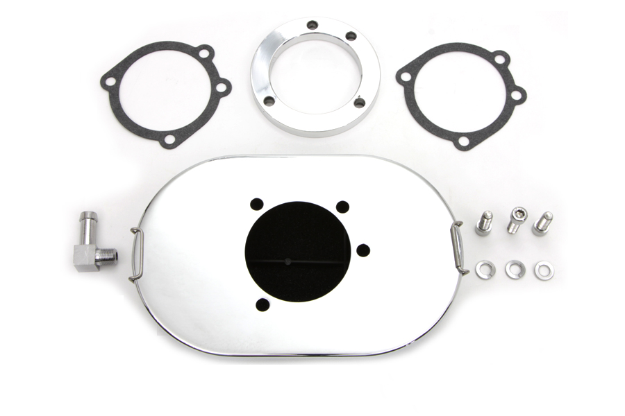 Chrome Oval Mesh Air Cleaner for 1988-UP CV Carbs