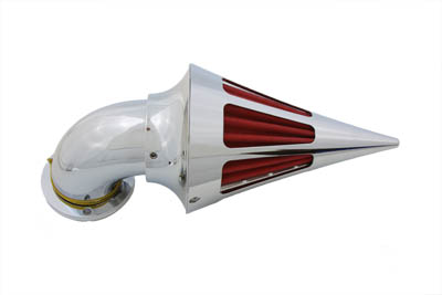 Chrome Panzer Cone Spike Style Air Cleaner for Harley Big Twin