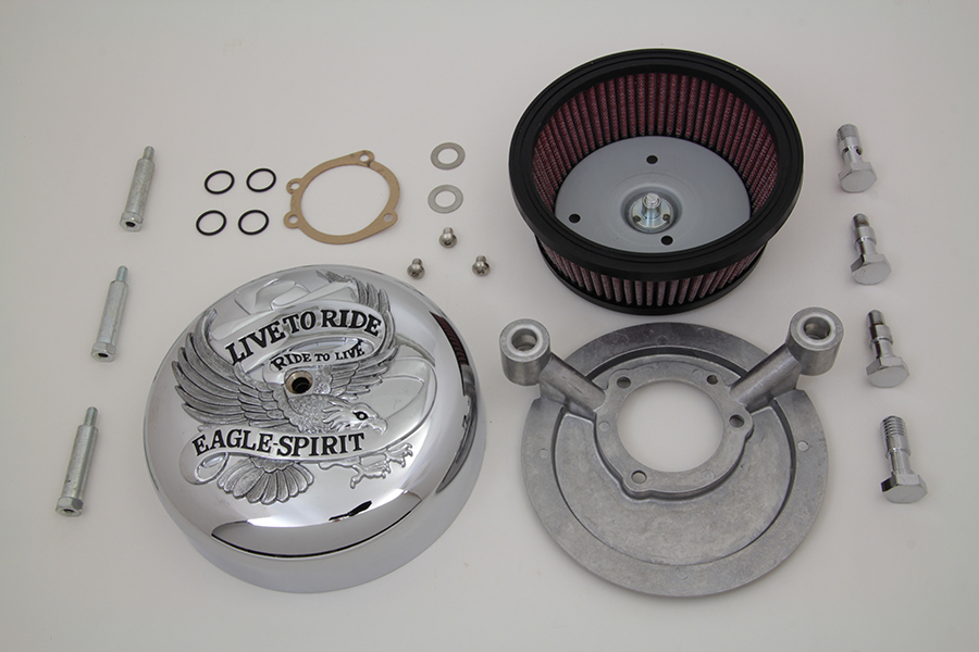 Velo High Flow Air Cleaner Assembly for FXST 1992-UP & FLT 2002-UP EFI